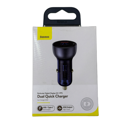 Baseus Dual Quick Charger USB+Type C