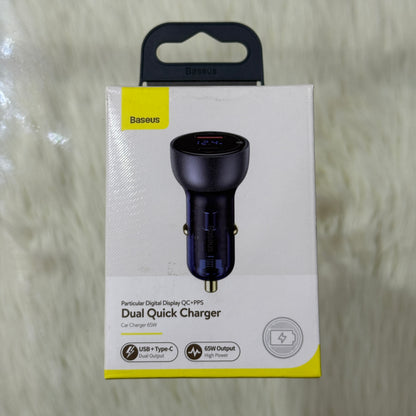 Baseus Dual Quick Charger USB+Type C